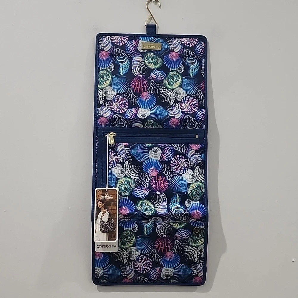 Anuschka Fabric with Leather Trim Toiletry Case